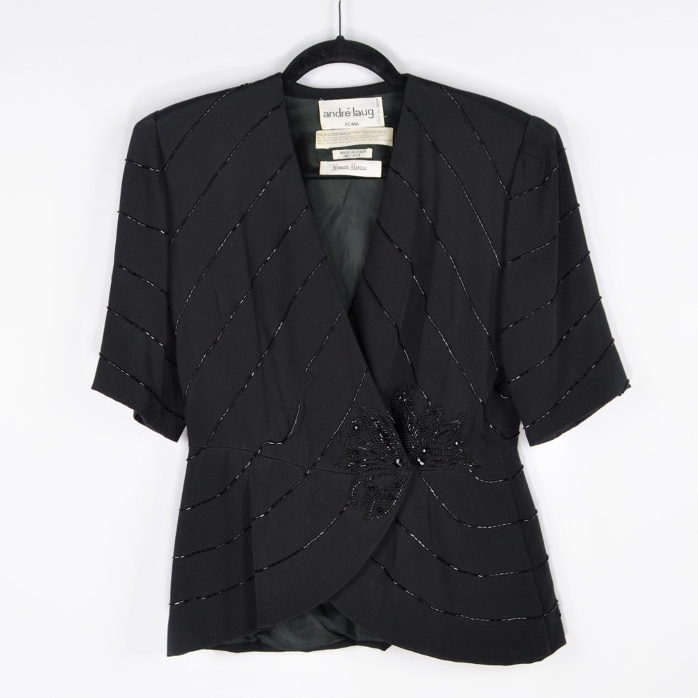 Neiman Marcus Vintage André Laug Beaded Jacket